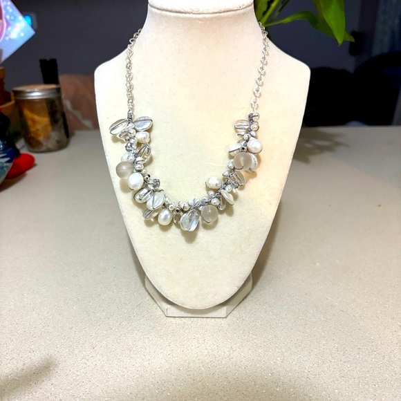 SILPADA Effervescence Sterling Silver Pearl Quartz Crystal 18" Necklace N2189 EU - Picture 6 of 6